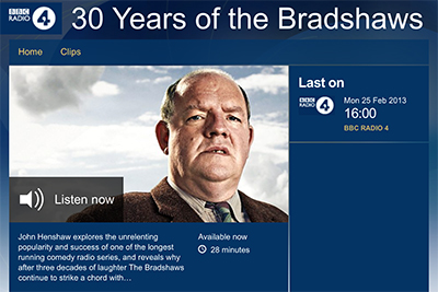 30 YEARS OF THE BRADSHAWS ~ BBC RADIO 4 DOCUMENTARY